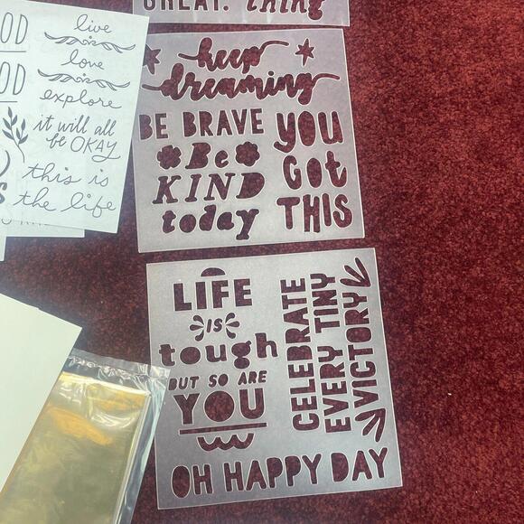 Lot American Kingston Crafts Card Making Kits Stencils Stamps Dies MIXED Sets - Picture 9 of 9